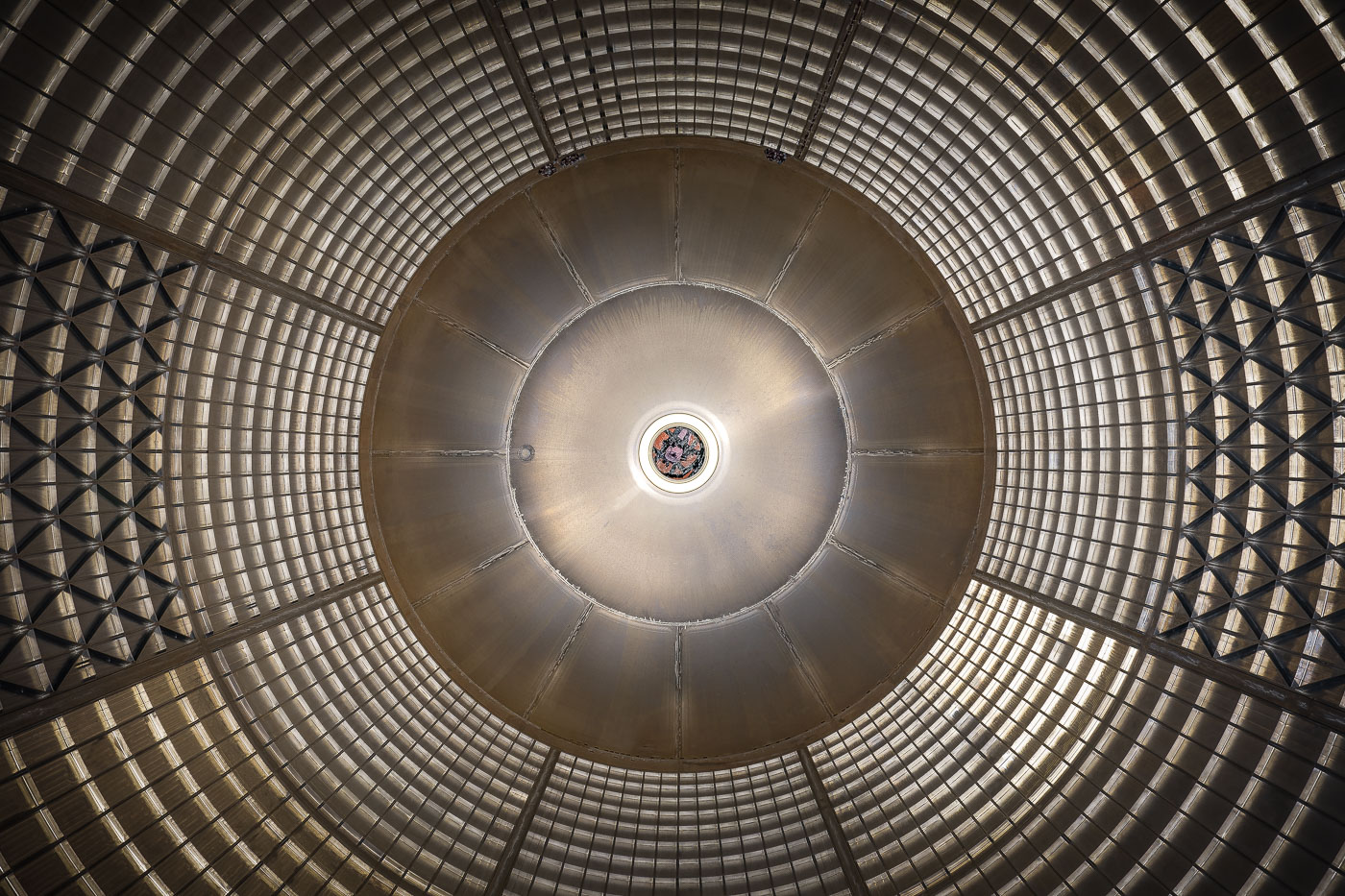 The interior of the Space Launch System (SLS) fuel tank at NASA Michoud Assembly Facility.NASA Core Stage Infographic: https://www.nasa.gov/exploration/systems/sls/multimedia/infographics/corestage101.htmlSpace Launch System: https://www.nasa.gov/exploration/systems/sls/index.html