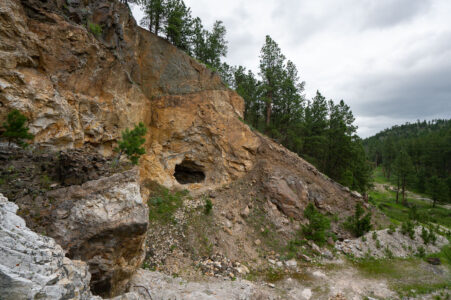 An abandoned mine shaft in South Dakota.
