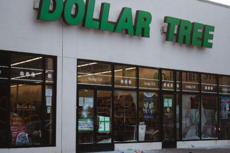 A looted Dollar Store located near the Minneapolis police third precinct.