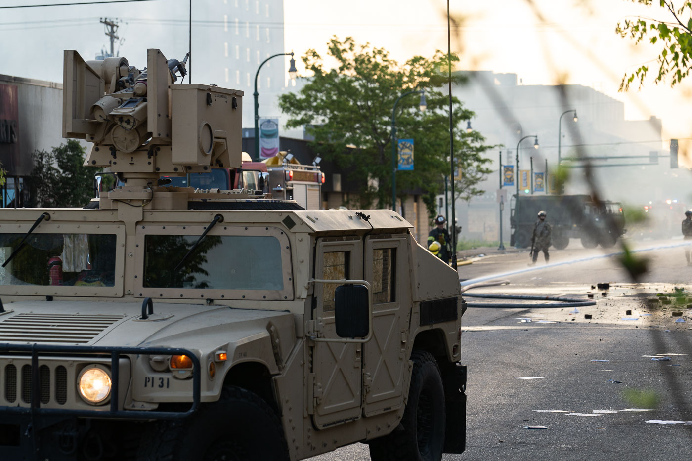 National guard on Lake Street during George Floyd protests