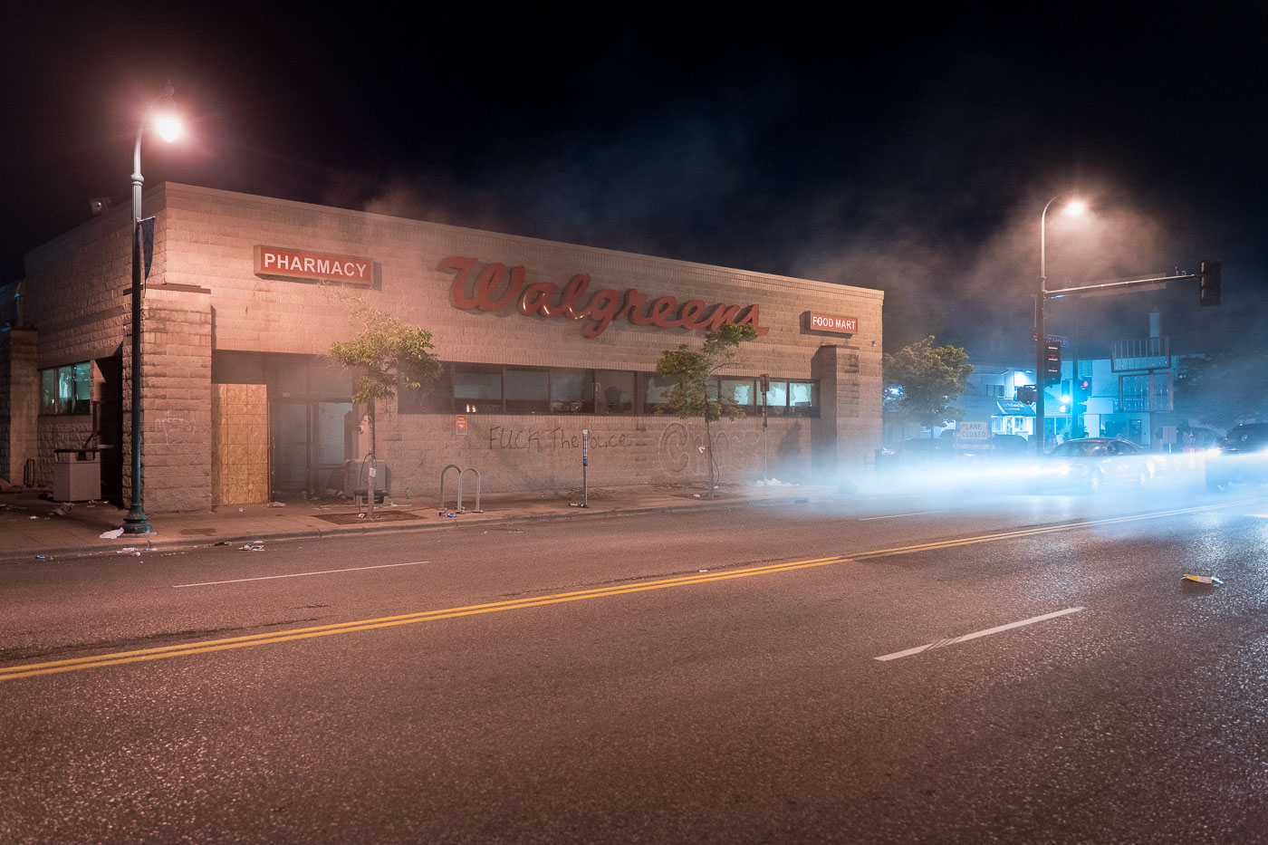 Walgreens store on fire