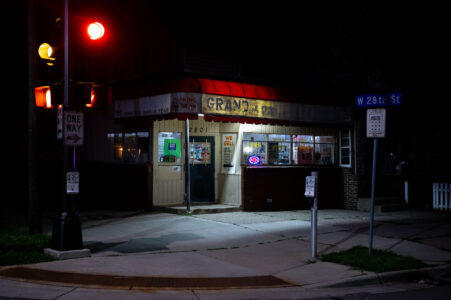 The Quik Shop Convenience Store at the corner of Grand and W 28th in South Minneapolis.
