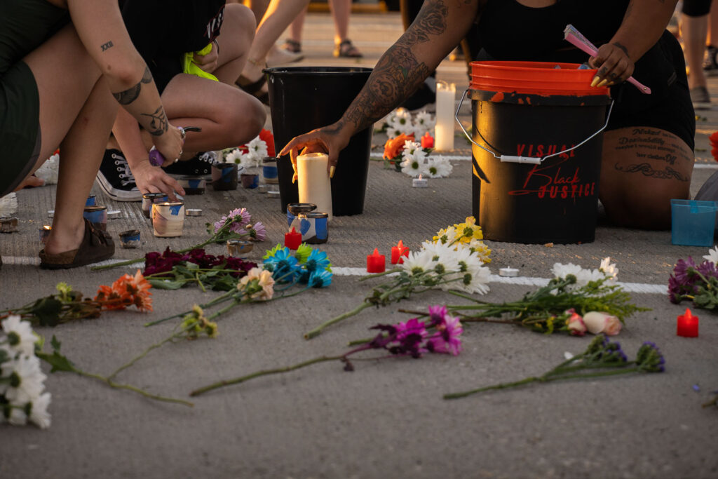 A vigil being held for Winston Smith who was shot and killed by law enforcement on June 4th, 2021.