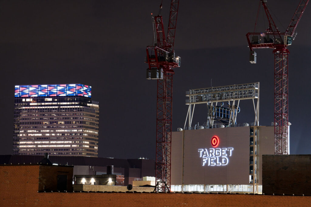 Target Field in Minneapolis as seen from the North Loop