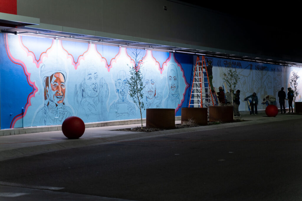 Target, across from the third precinct, getting new murals from 7 local artists.