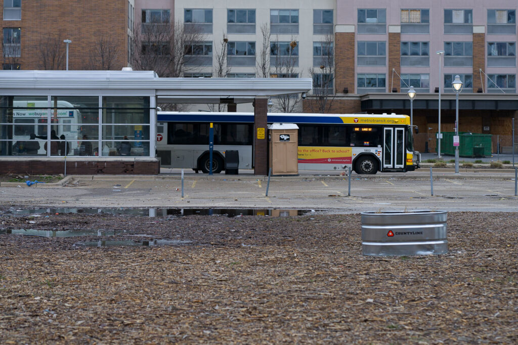 The Chicago Lake Transit Center in South Minneapolis.