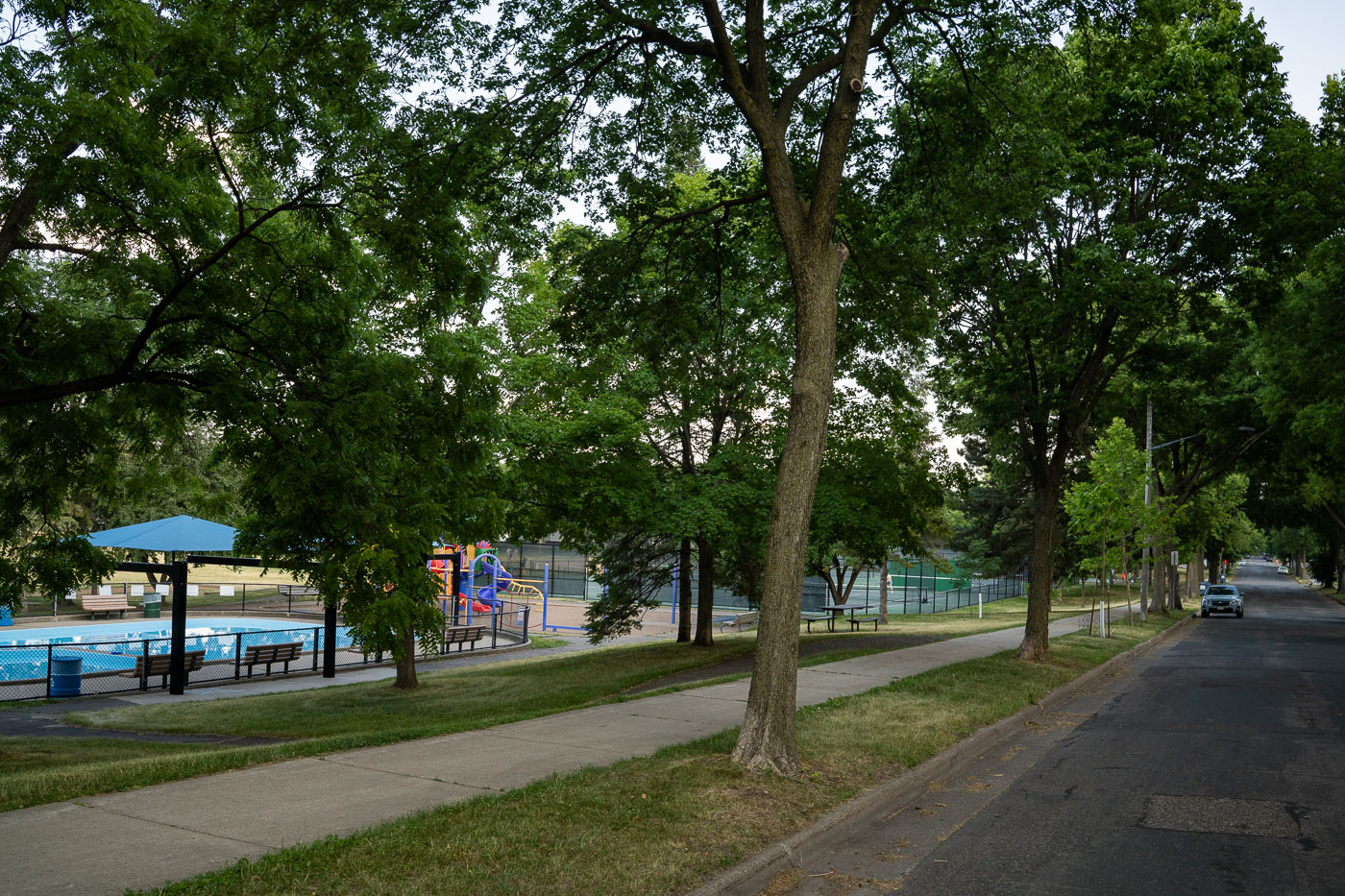 Community park in the city