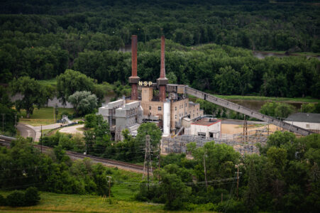 Xcel Energy power plant in Red Wing. Formerly, NSP (Northern States Power).