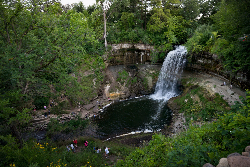 Minnehaha Falls in Minneapolis, Minnesota.