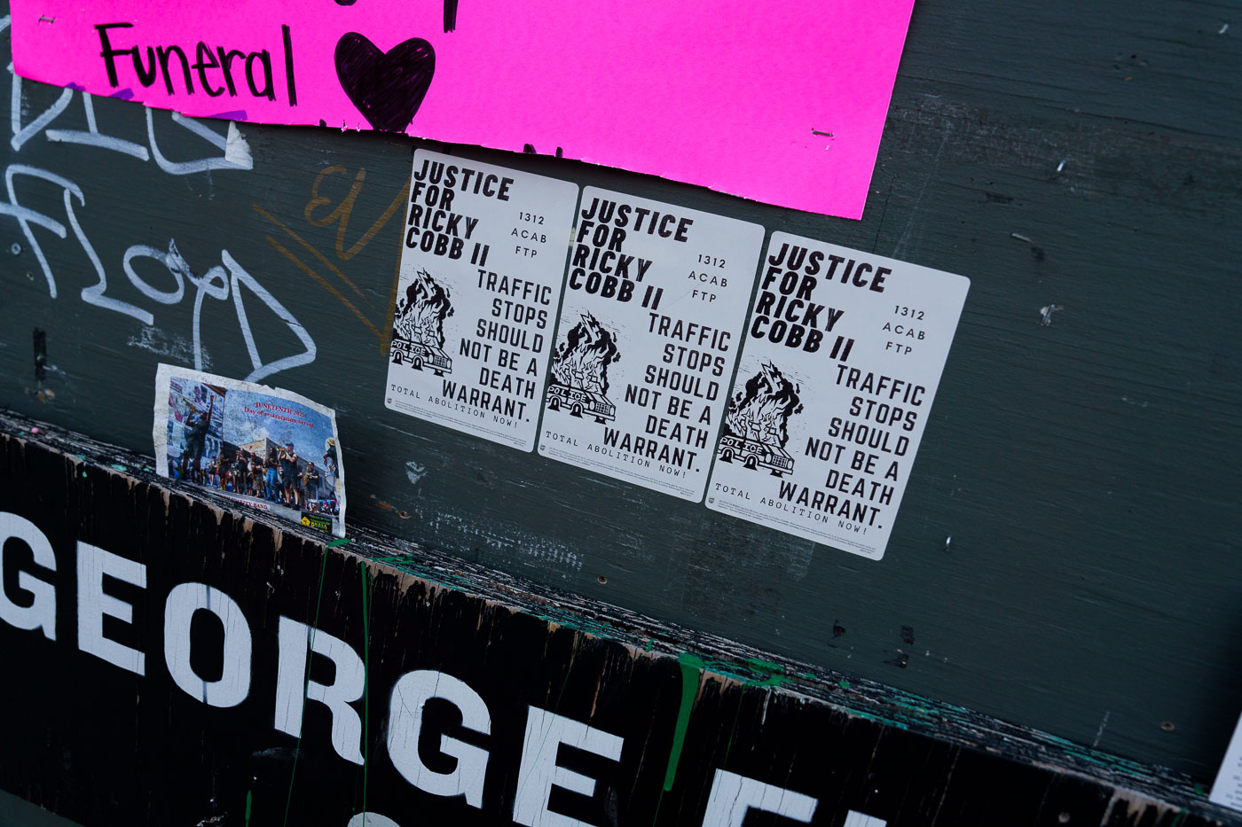 Justice for Ricky Cobb II stickers