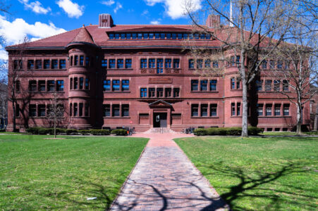 Sever Hall, designed by Henry Hobson Richardson. The Harvard University building was completed in 1880. 1.3 million bricks used in the construction and over 100,000 on the exterior alone.