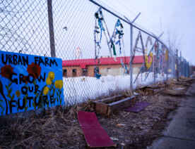 Roof Depot Urban Farm property in South Minneapolis.