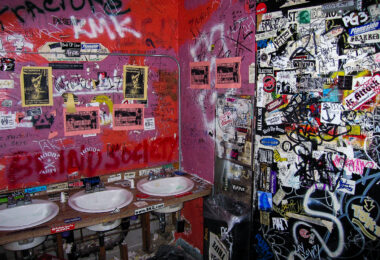 The bathroom at the now closed Creepy Crawl music venue in St. Louis.