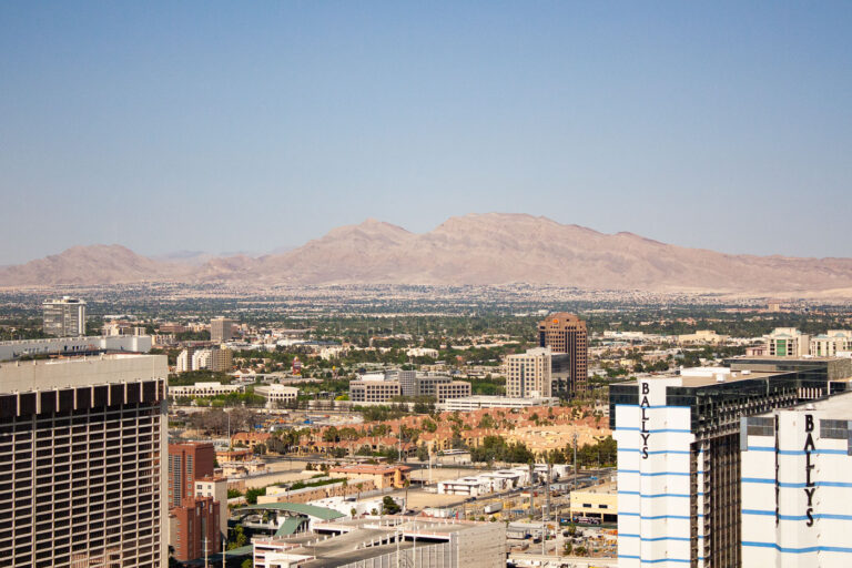Ballys Hotel and Mountains in Las Vegas 1 Ballys Hotel and mountains in Las Vegas.