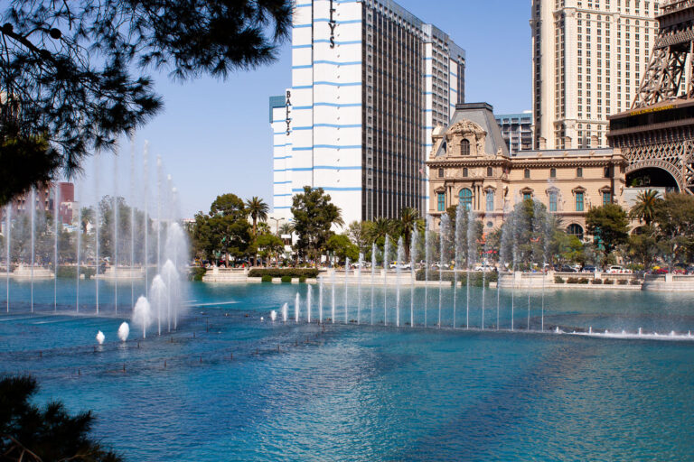 Bellagio Fountains in Las Vegas 4 The Bellagio Hotel Fountains in Las Vegas, Nevada.