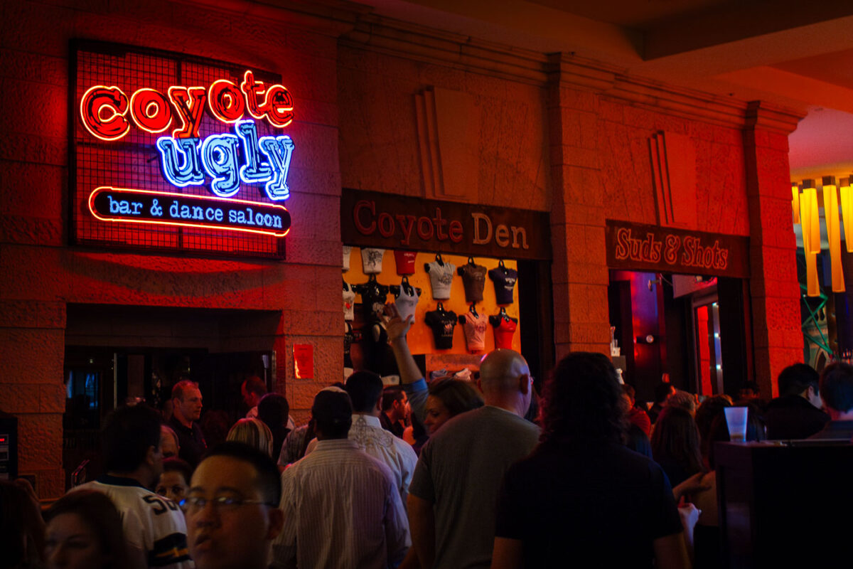 Coyote Ugly Bar & Dance Saloon in Las Vegas.