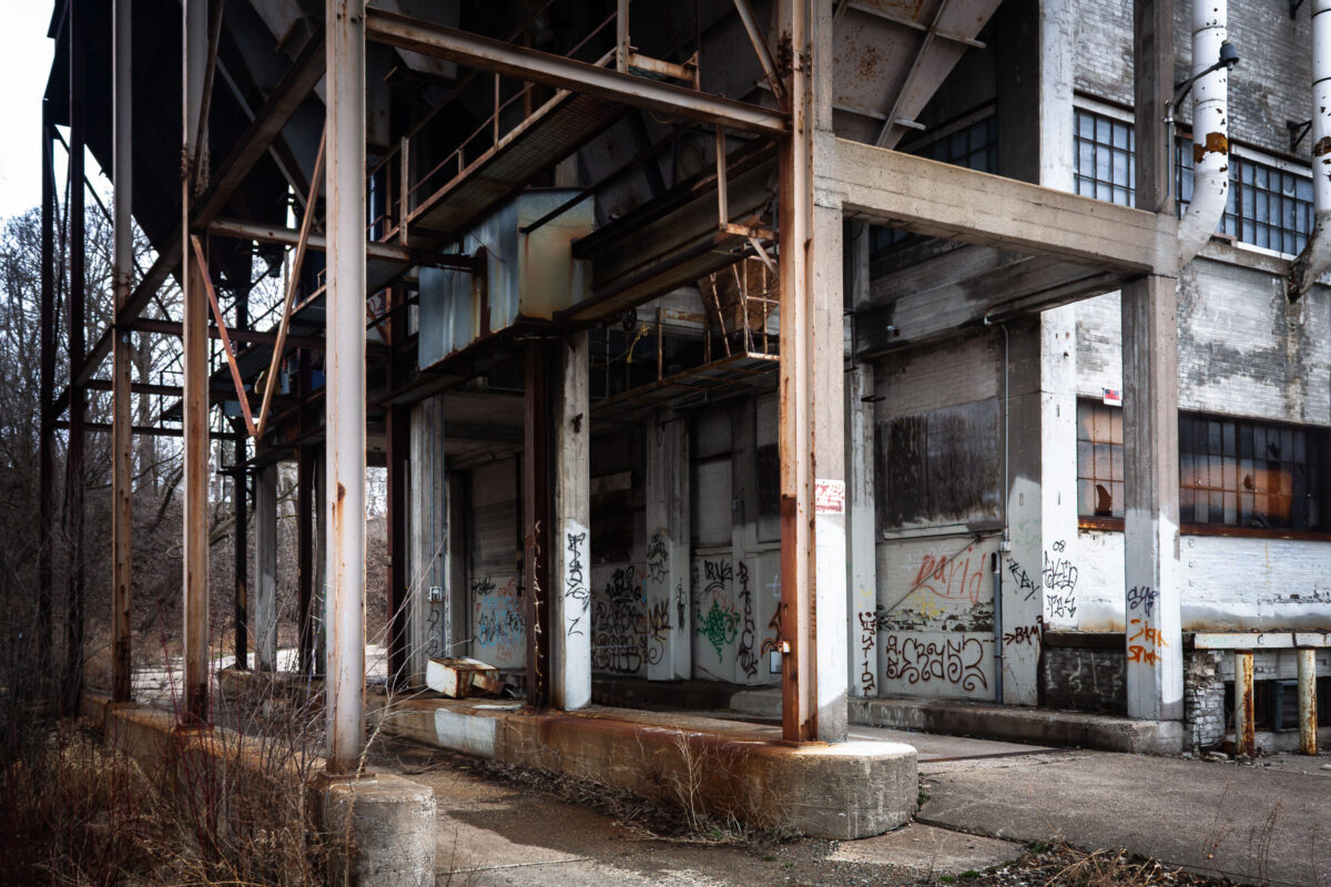 Inside the long abandoned Fruen Mill in Minneapolis, Minnesota.