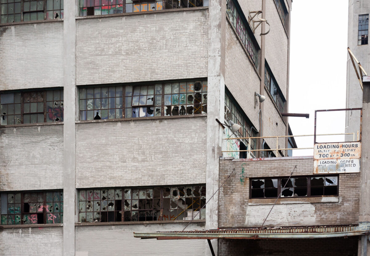 Inside the long abandoned Fruen Mill in Minneapolis, Minnesota.