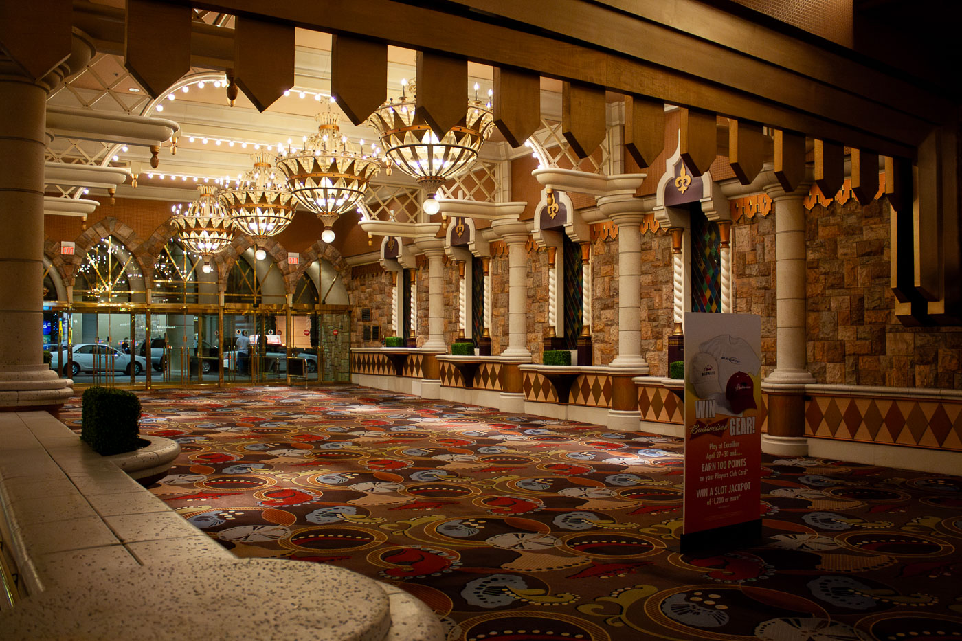 Inside Excalibur Hotel and Casino