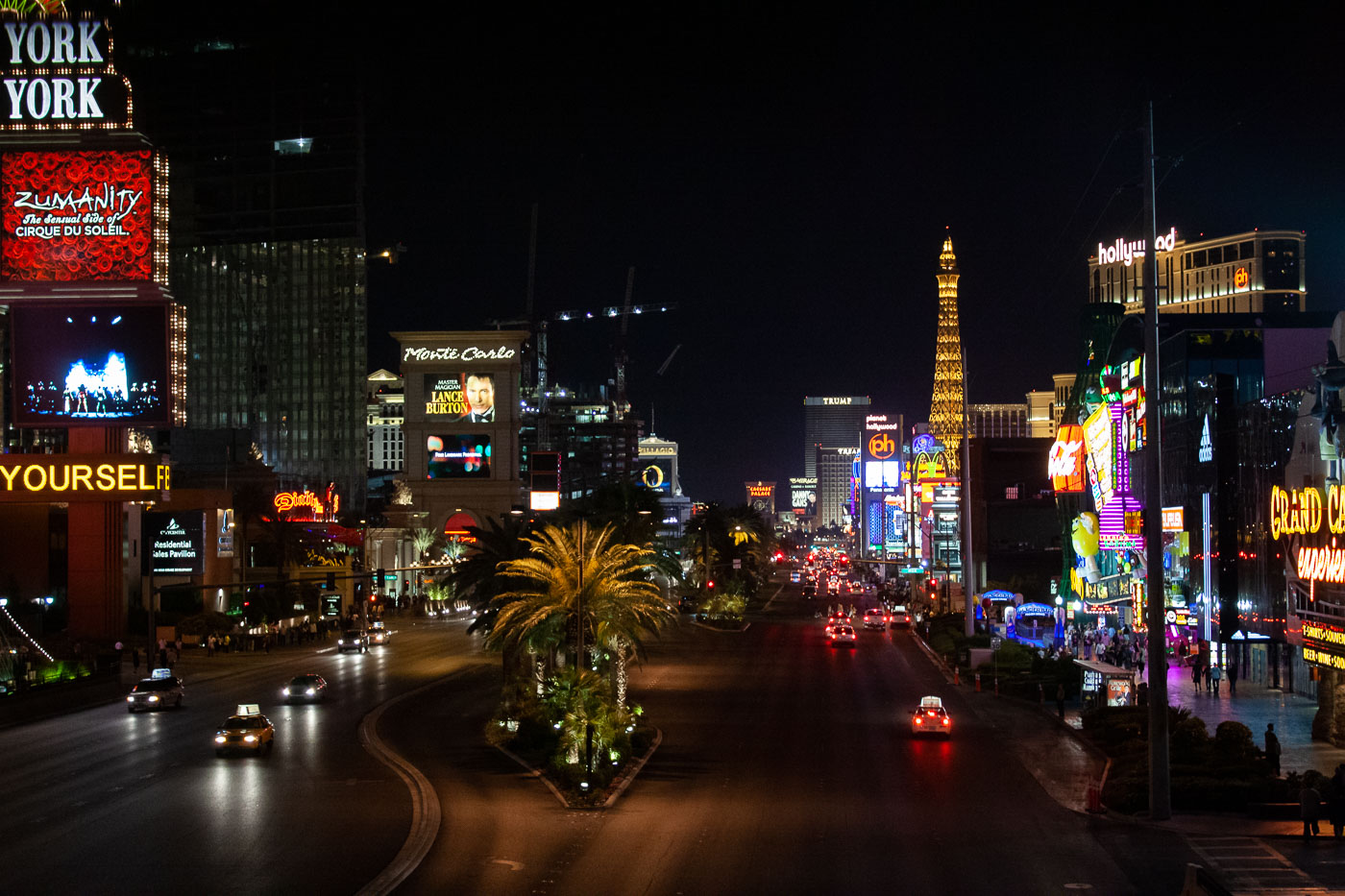 Las Vegas Strip night lights