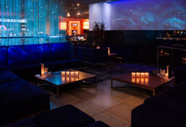 Liquidity Bar and Lounge inside the Luxor Hotel and Casino in Las Vegas.