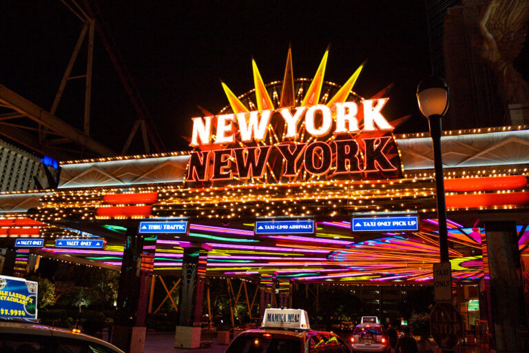 New York New York Hotel lights 4 Neon lights at New York New York hotel and casino in Las Vegas.
