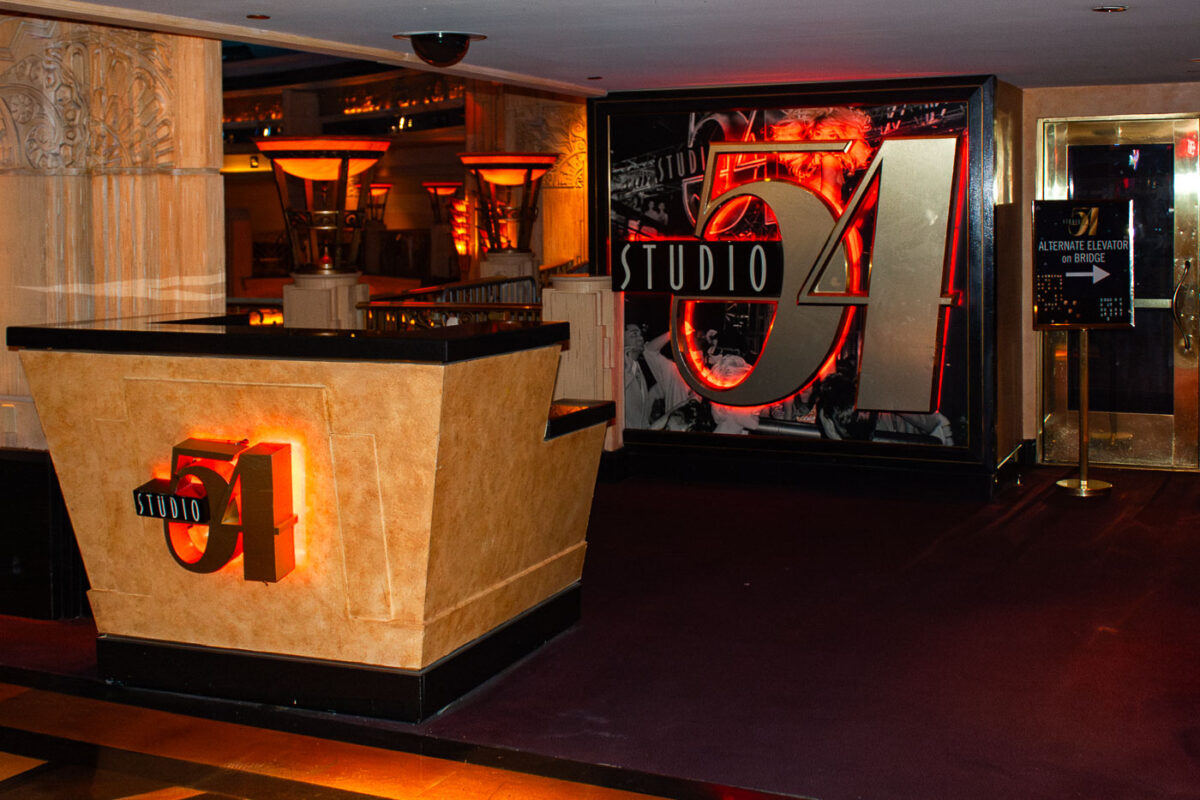 Studio 54 inside the MGM Grand Casino. Studio 54 closed in 2012.