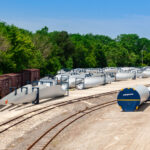 Vestas windmill parts ready to be delivered to a windfarm in Fond Du Lac County, WI.
