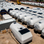 Vestas windmill parts ready to be delivered to a windfarm in Fond Du Lac County, WI.