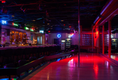 Body Shop strip club in Green Bay, Wisconsin. The club has since been demolished.