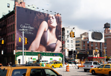 A Calvin Klein billboard in New York City.