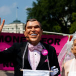 Code Pink protest at the 2008 Republican National Convention in St. Paul.