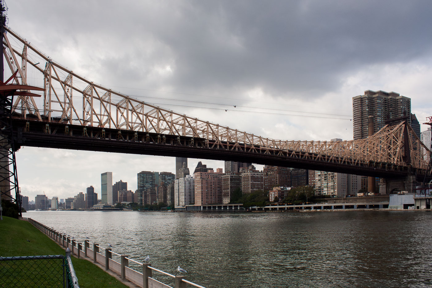 Ed Koch Queensboro Bridge on a cloudy day