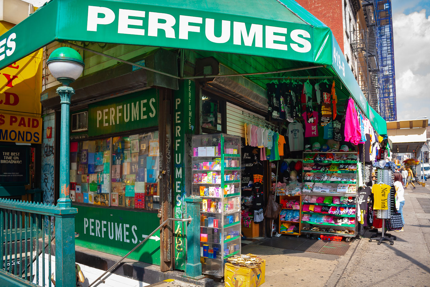 Perfumes for sale on Canal Street in NYC