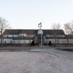 The Minneapolis police 4th precinct in north Minneapolis.