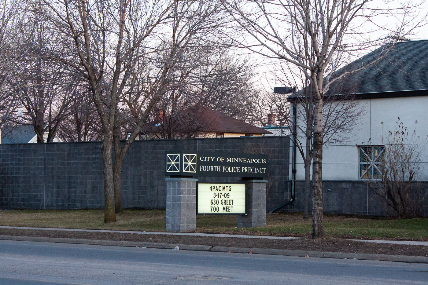 Minneapolis Police 4th precinct police station 2009