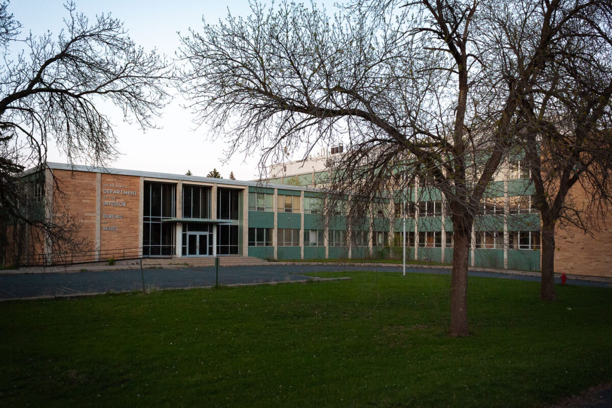 The now demolished Department of Interior Bureau of Mines building in Minneapolis.