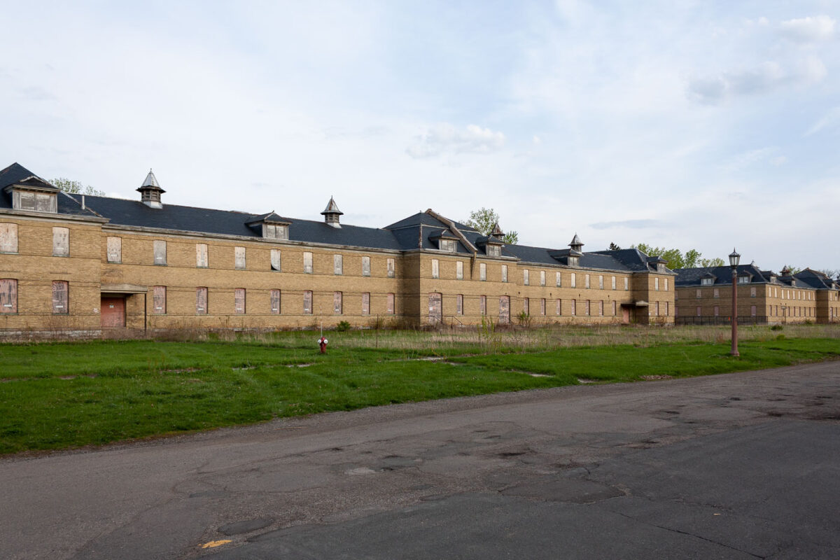 Abandoned buildings at Fort Snelling.