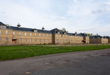 Abandoned buildings at Fort Snelling.