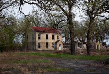 A building crumbling at Fort Snelling near Minneapolis.