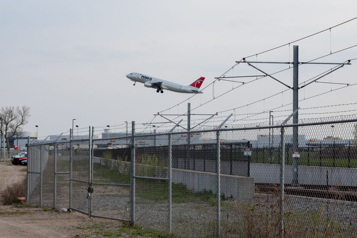 A NWA plane takes off at MSP airport in Bloomington, MN.