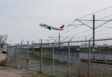 A NWA plane takes off at MSP airport in Bloomington, MN.