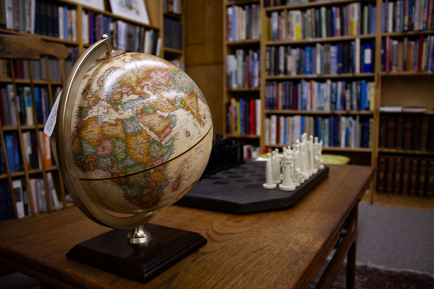 Globe inside a Stillwater store