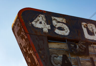 Abandoned Theatre Sign in Wisconsin