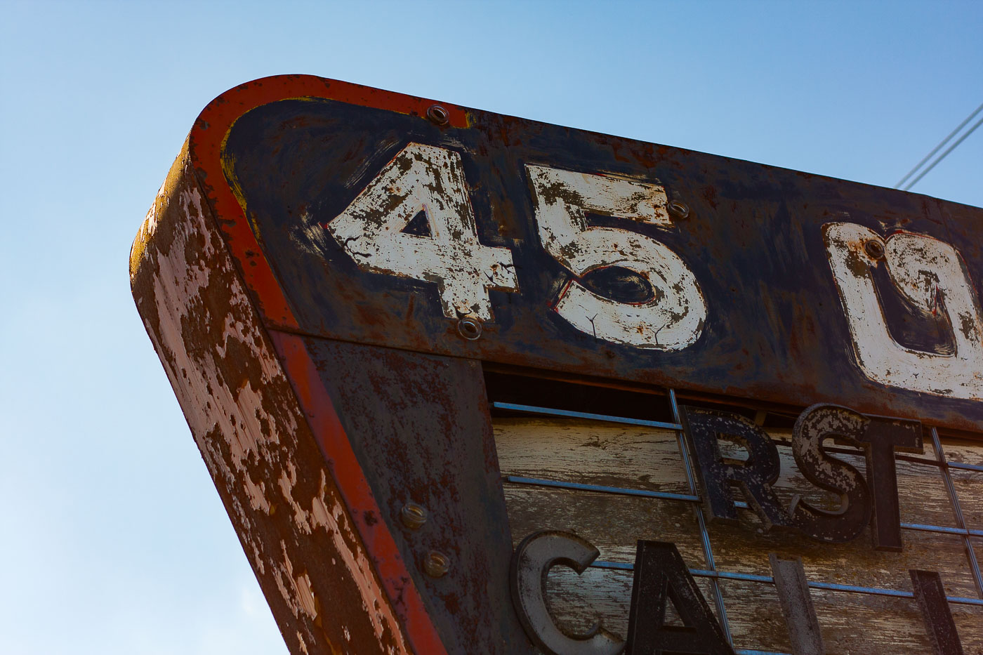 Abandoned Theatre Sign in Wisconsin