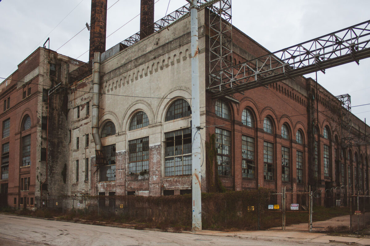 The long abandoned Market Street Power Plant in New Orleans.