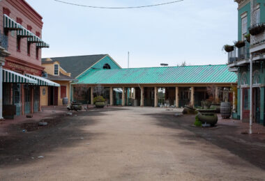The now shuttered Six Flags amusement park in New Orleans, LA.