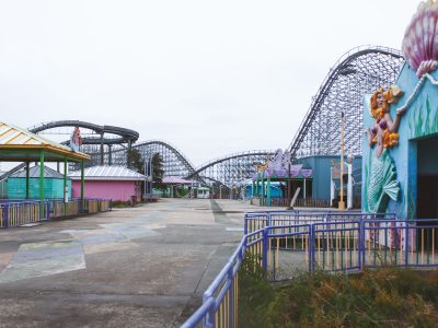 Six Flags New Orleans Roller Coaster Plaza