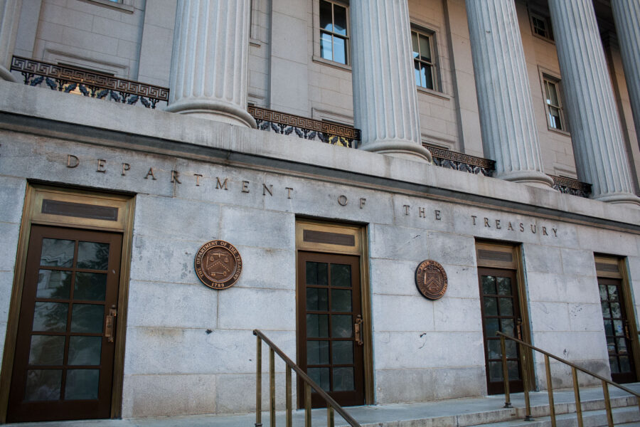 Department of the Treasury, Pennsylvania Ave, Washington D.C.