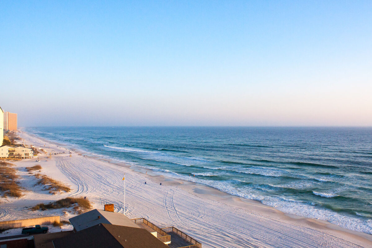 The Gulf of Mexico in Panama City Beach, Florida.